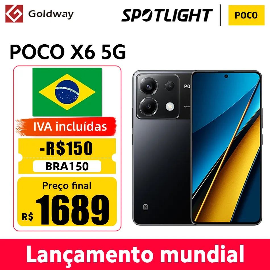 (Do Brasil) Smartphone Xiaomi Poco X6 5g 12/512gb Verso Global